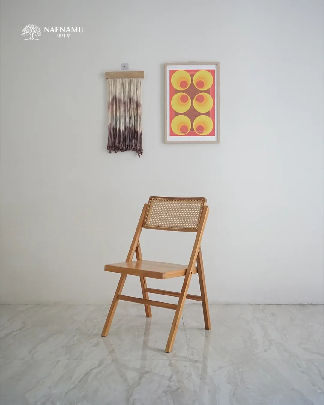 Rattan Folding Chair - Image 2